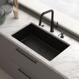 Franke Maris Stripes U pull-out bateria kuchenna stojąca czarny mat 115.0747.675