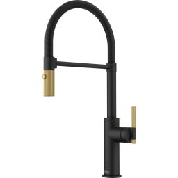 Franke Maris Stripes semi-pro bateria kuchenna stojąca czarny mat/złoty 115.0747.679