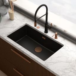 Franke Maris Stripes semi-pro bateria kuchenna stojąca czarny mat/miedziany 115.0747.680