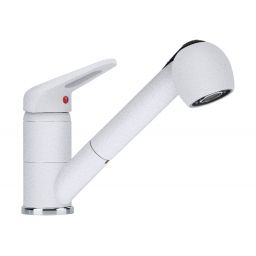 Franke Prince II Pull-Out Spray bateria kuchenna Fragranite biały polarny 115.0470.669