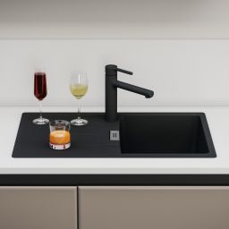 Franke Centro CNG 611-78 GSC zlewozmywak 78x50 cm Fragranite czarny mat 114.0687.318