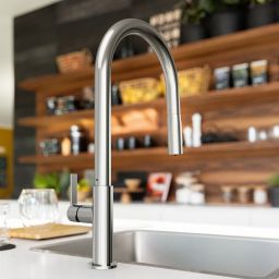 Franke Maris Slim Clear Water J Pull-Out bateria kuchenna stojąca chrom 120.0730.870