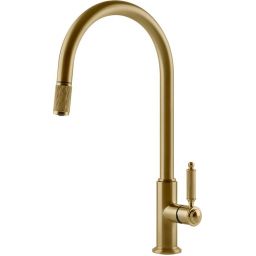 Gessi Venti20 bateria kuchenna stojąca złoto szczotkowane PVD 60622.716