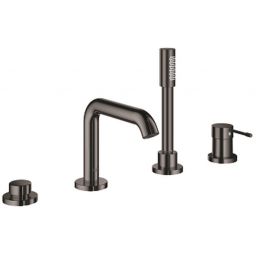 Grohe Essence bateria wannowo-prysznicowa 4-otworowa hard graphite 19578A01