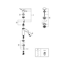 Grohe Start bateria umywalkowa stojąca StarLight Chrome 23746002