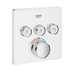Grohe Grohtherm SmartControl bateria wannowo-prysznicowa podtynkowa termostatyczna biały księżycowy 29157LS0