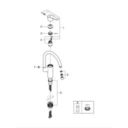 Grohe Start bateria kuchenna stojąca QuickFix chrom 30469000