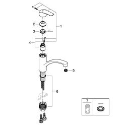 Grohe Start bateria kuchenna stojąca QuickFix chrom 30530002