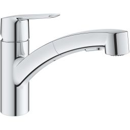 Grohe Start bateria kuchenna stojąca QuickFix z wyciąganą wylewką chrom 30531001