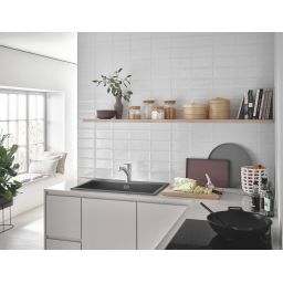 Grohe Start bateria kuchenna stojąca QuickFix z wyciąganą wylewką stal nierdzewna 30531DC1