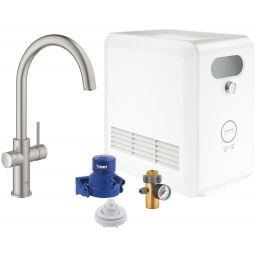 Grohe Blue Professional zestaw startowy z baterią kuchenną stal nierdzewna 31323DC2