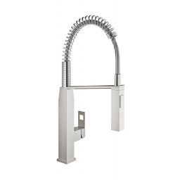 Grohe Eurocube bateria kuchenna stojąca stal nierdzewna 31395DC0