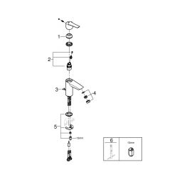 Grohe Start bateria umywalkowa stojąca QuickFix chrom 32277002