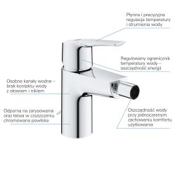 Grohe Start bateria bidetowa stojąca chrom 32281002