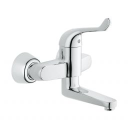 Grohe Euroeco Special bateria umywalkowa ścienna z bezpiecznym mieszaczem chrom 32792000