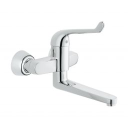 Grohe Euroeco Special bateria umywalkowa ścienna z bezpiecznym mieszaczem chrom 32793000