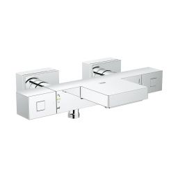 Grohe Grohtherm Cube bateria wannowo-prysznicowa ścienna termostatyczna StarLight Chrome 34497000