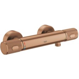 Grohe Precision Feel bateria prysznicowa ścienna z termostatem Brushed Warm Sunset 34790DL0