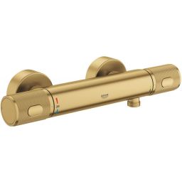 Grohe Precision Feel bateria prysznicowa ścienna z termostatem Brushed Cool Sunrise 34790GN0