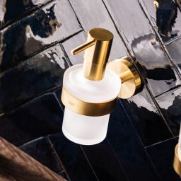 Grohe Essentials dozownik do mydła 160 ml ścienny brushed cool sunrise 40394GN1