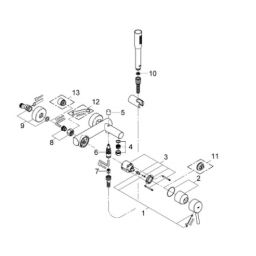 Grohe Concetto przełącznik natrysku chrom 64309000