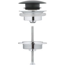 Grohe zestaw odpływowy z korkiem aksamitna czerń 65807KS0