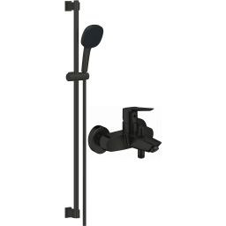 Grohe Vitalio Comfort zestaw prysznicowy ścienny z baterią wannowo-prysznicową czarny mat ( 322782432, 269302431)