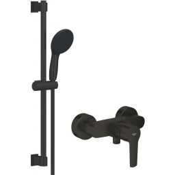 Grohe Start bateria prysznicowa ścienna z zestawem prysznicowym Vitalio Start czarny mat ( 322792432, 279482431)