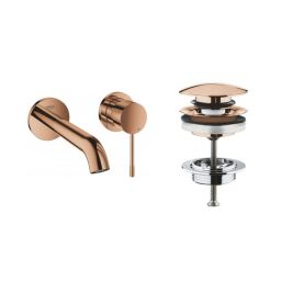 Zestaw Grohe Essence New bateria umywalkowa podtynkowa z korkiem Warm Sunset (19408DA1, 65807DA0)