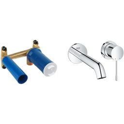 Zestaw Grohe Essence New bateria umywalkowa podtynkowa kompletna chrom (19408001, 23571000)