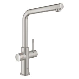 Grohe Red bateria kuchenna z bojlerem stojąca SuperSteel stal 30325DC1