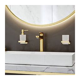 Hansgrohe Talis E bateria umywalkowa stojąca EcoSmart złoty optyczny polerowany 71717990
