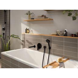 Hansgrohe Rebris E bateria wannowo-prysznicowa podtynkowa czarny mat 72469670