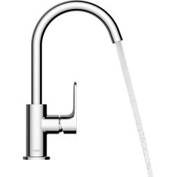 Hansgrohe Rebris S bateria umywalkowa stojąca czarny mat 72536670