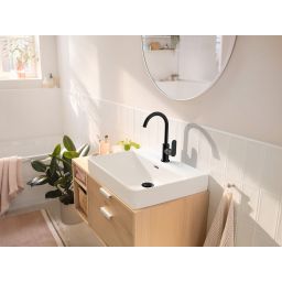 Hansgrohe Rebris S bateria umywalkowa stojąca czarny mat 72536670