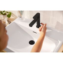 Hansgrohe Rebris S bateria umywalkowa stojąca czarny mat 72588670