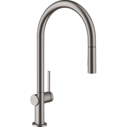 Hansgrohe Talis M54 bateria kuchenna stojąca czarny chrom szczotkowany 72801340