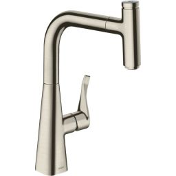 Hansgrohe Metris Select M71 bateria kuchenna stojąca stal 73802800