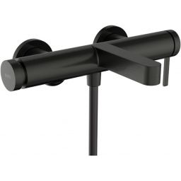 Hansgrohe Finoris bateria wannowo-prysznicowa ścienna czarny chrom szczotkowany 76420340