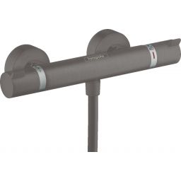Hansgrohe Ecostat Comfort bateria prysznicowa ścienna termostatyczna czarny chrom szczotkowany 13116340