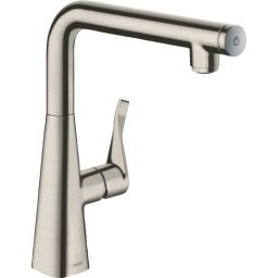 Hansgrohe Metris Select M71 bateria kuchenna stojąca stalowa 14847800