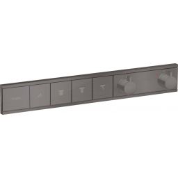 Hansgrohe RainSelect bateria wannowo-prysznicowa podtynkowa termostatyczna czarny chrom szczotkowany 15382340