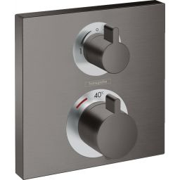 Hansgrohe Ecostat Square bateria wannowo-prysznicowa podtynkowa termostatyczna czarny chrom szczotkowany 15714340