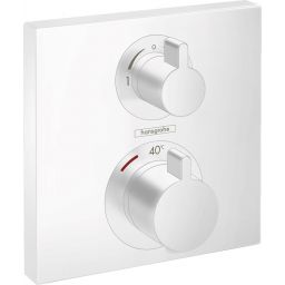 Hansgrohe Ecostat Square bateria wannowo-prysznicowa podtynkowa termostatyczna biały mat 15714700