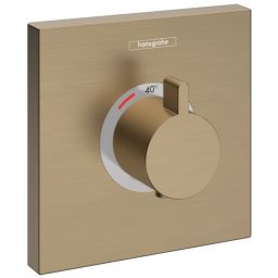 Hansgrohe ShowerSelect HighFlow bateria prysznicowa podtynkowa termostatyczna brąz szczotkowany 15760140