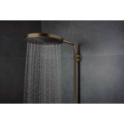 Hansgrohe Pulsify S Puro zestaw prysznicowy ścienny termostatyczny z deszczownicą brąz szczotkowany 24223140