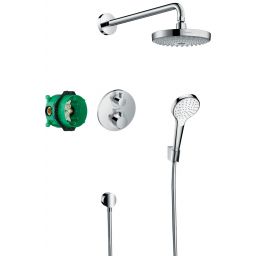 Hansgrohe Croma Select S zestaw prysznicowy podtynkowy termostatyczny chrom 27295000