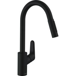 Hansgrohe Focus M41 bateria kuchenna stojąca czarny mat 31815670