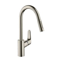 Hansgrohe Focus M41 bateria kuchenna stojąca stalowa 31815800