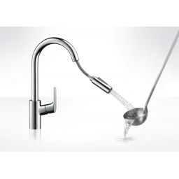 Hansgrohe Focus M41 bateria kuchenna stojąca stalowa 31815800